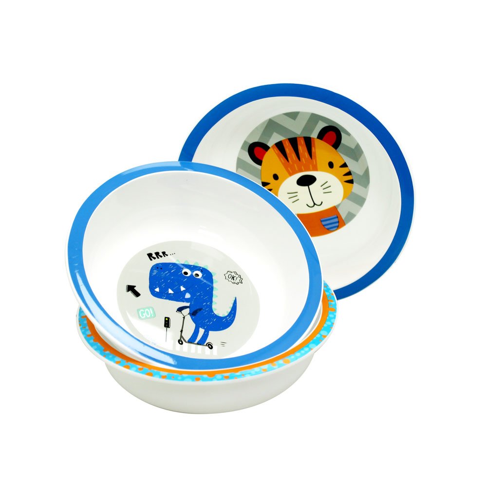 Kit 3 Tigelas - Tigre/Dino/Submarino Clingo