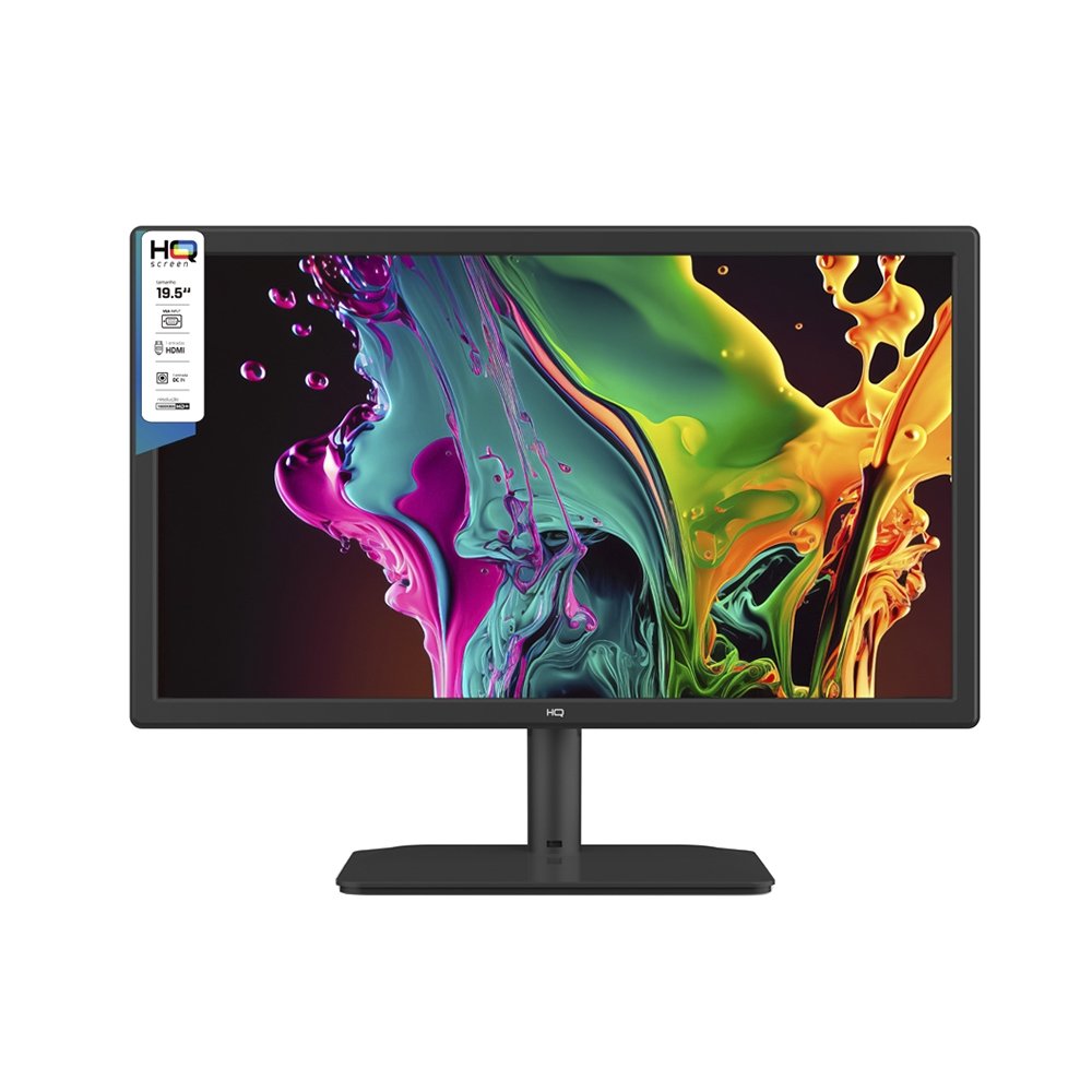 Monitor LED 19,5" HQ M20HQ - WideScreen, HDMI, VGA, 75Hz, Preto