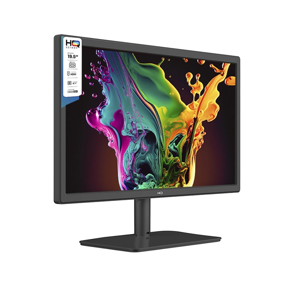Monitor LED 19,5" HQ M20HQ - WideScreen, HDMI, VGA, 75Hz, Preto