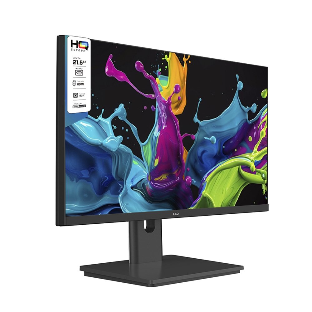 Monitor LED 21.5" HQ M215HQ - WideScreen, HDMI, VGA, 75Hz, Preto
