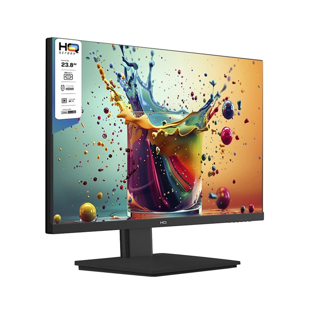 Monitor LED 23.8" HQ M24HQ - WideScreen, HDMI, VGA, 75Hz, Preto
