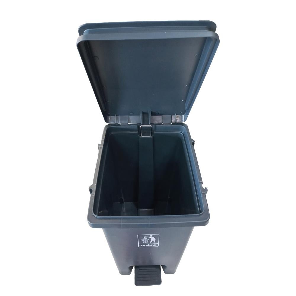 Lixeira Plastica Com Pedal 15 L Cinza Nobre