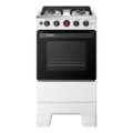 Fogão de Piso 4 Bocas Esmaltec F4IAB Ideal Super - Mesa em Aço Inox, Acendimento Automático, Branco, Bivolt