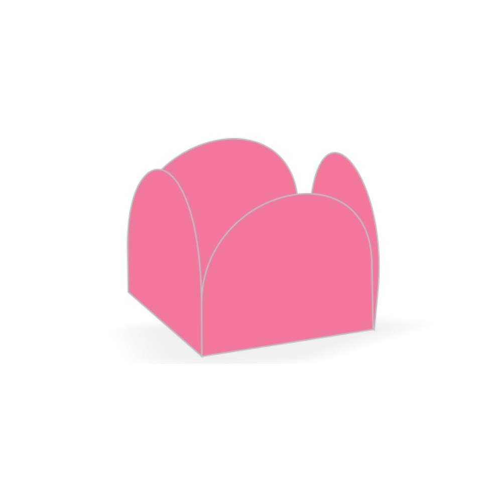 Porta Forminha 4 Petalas Rosa Escuro - Pacotinho Com 50