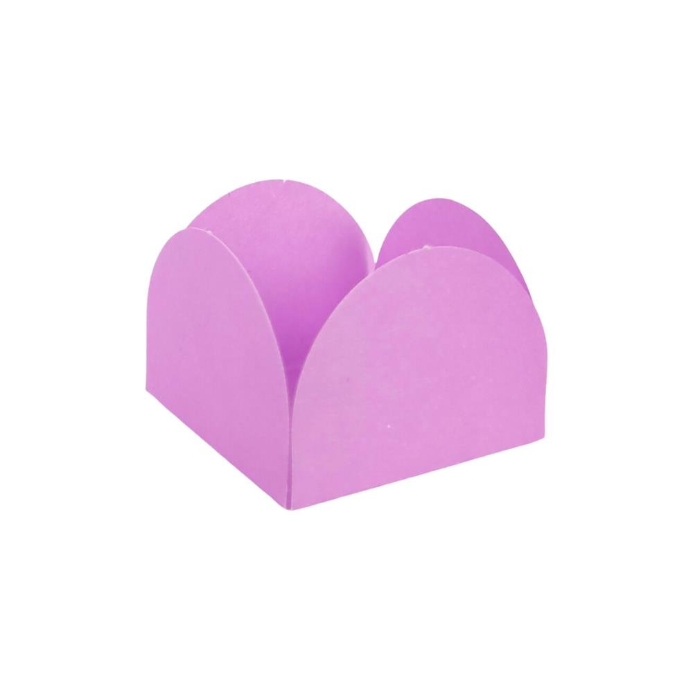 Porta Forminha 4 Petalas Lilas - Pacotinho Com 50