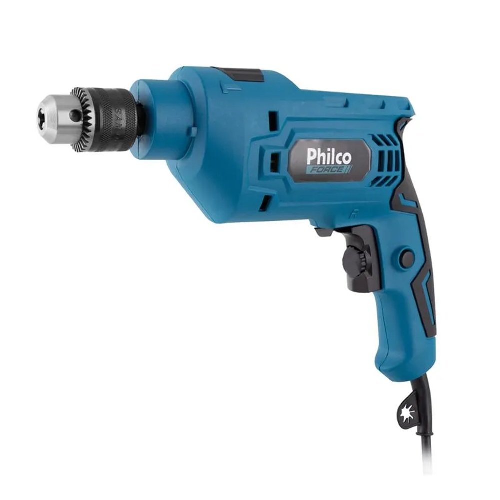 Furadeira Philco Force 650W Maleta 99 Acerssorios Azul PFU03MF 127V