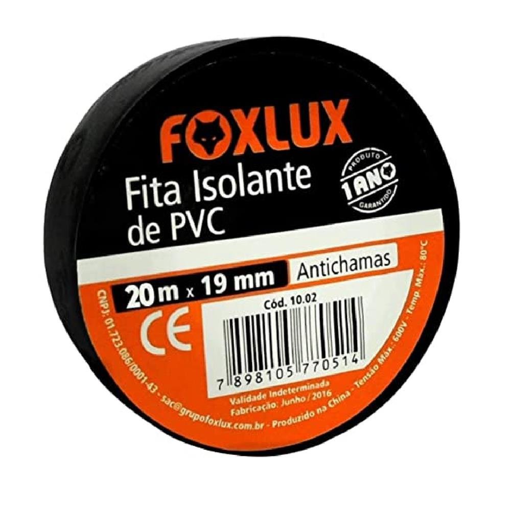 Fita Isolante 20 Metros Foxlux