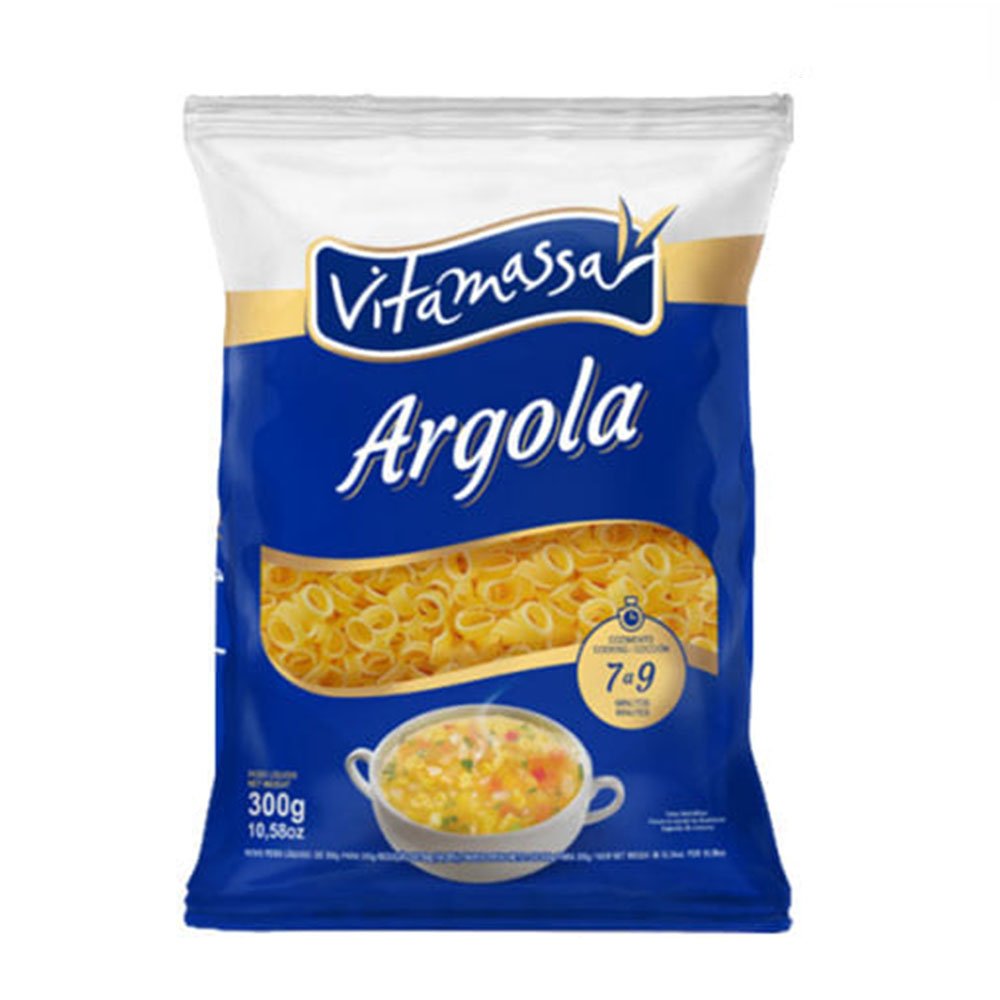 Macarrão Vitamassa Argola Fardo Com 24 300g