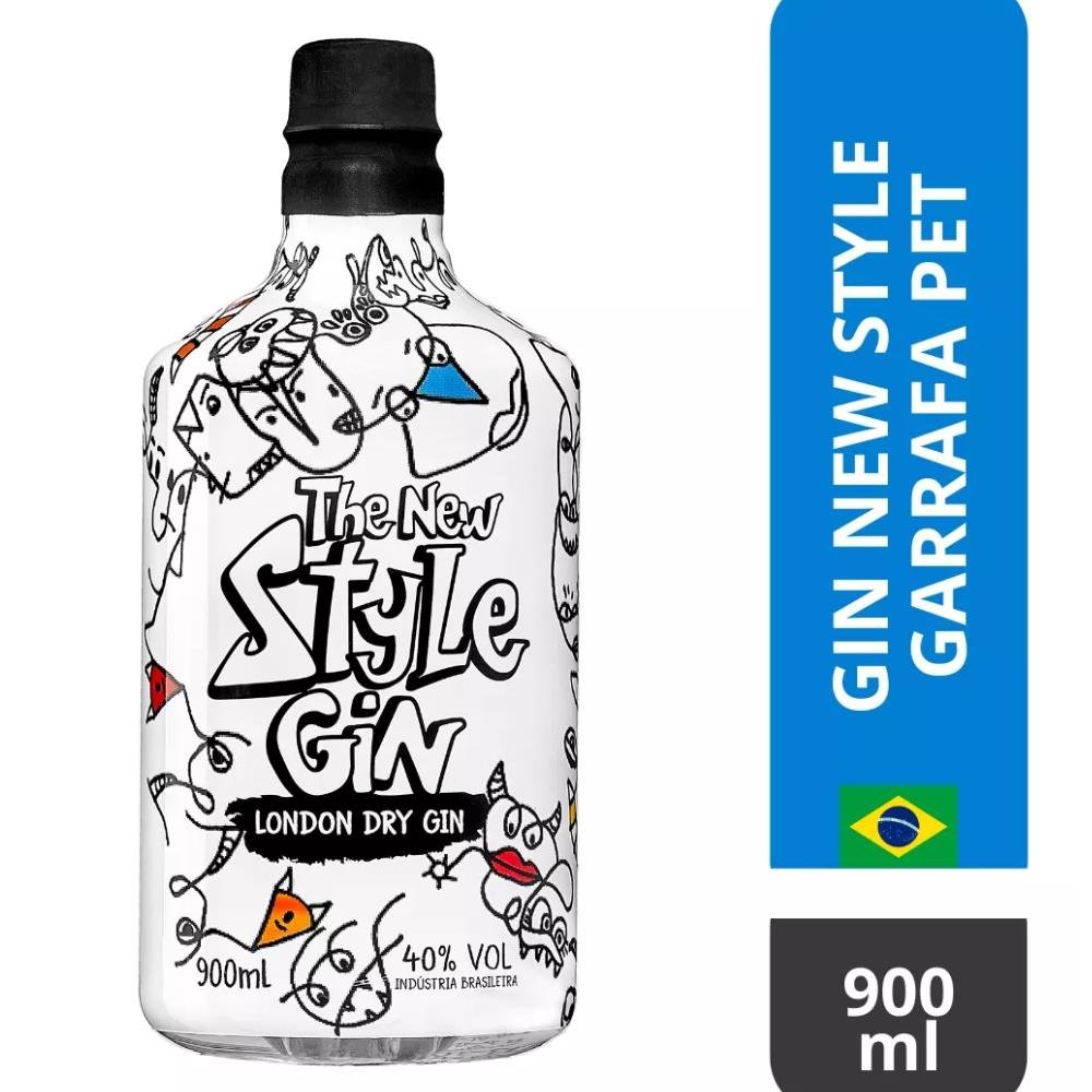 Gin New Style London Dry 900ml Garrafa Plástica - Nacional
