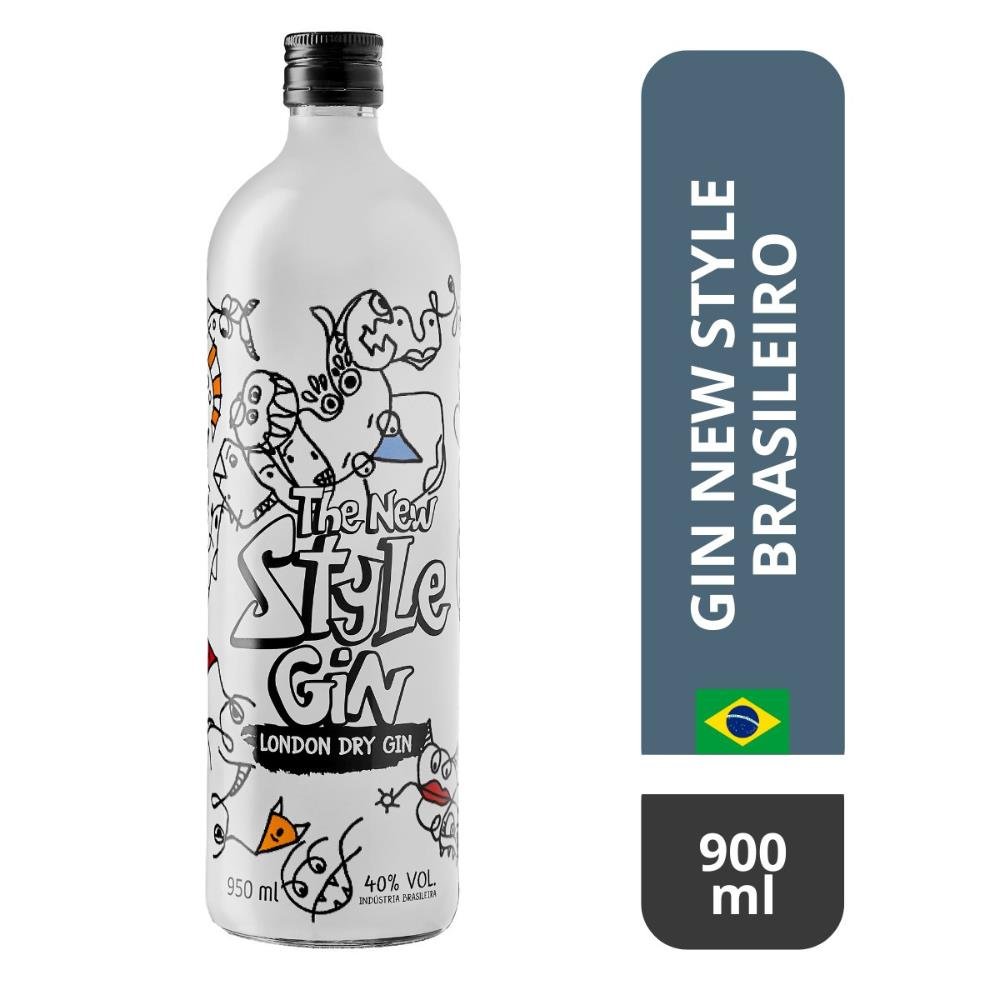 Gin New Style London Dry 950ml - Vidro