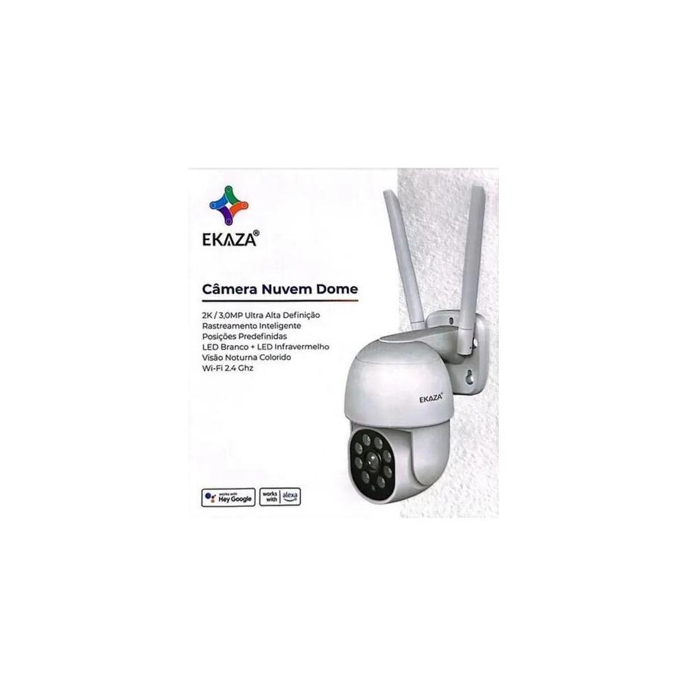 Camera de segurança Ekaza Interna e Externa Zoom 4x T3188 - EKJS-T3188.
