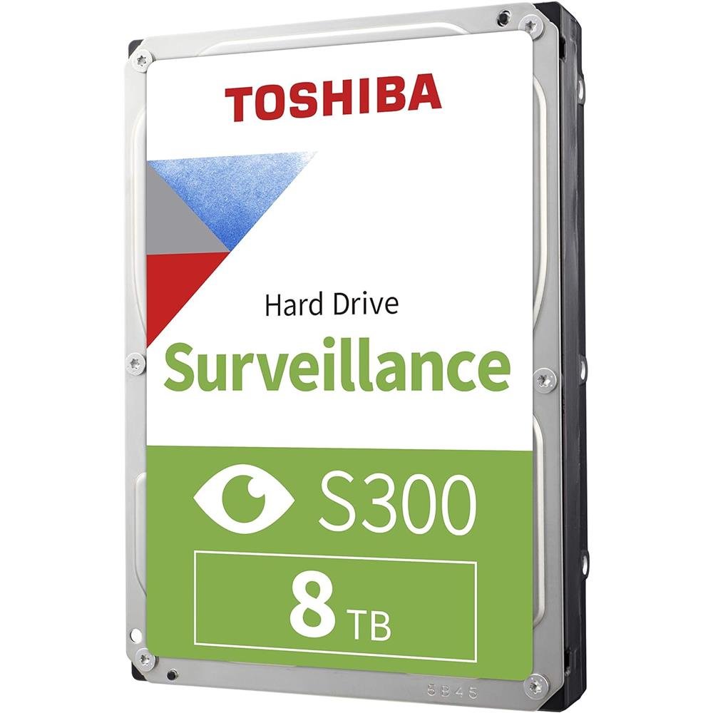 Hd Toshiba Surveillance S300, 8Tb, 3.5, 7200Rpm, Sata Iii 6Gb/S, Cache 256Mb, Hdwta80uzsvar