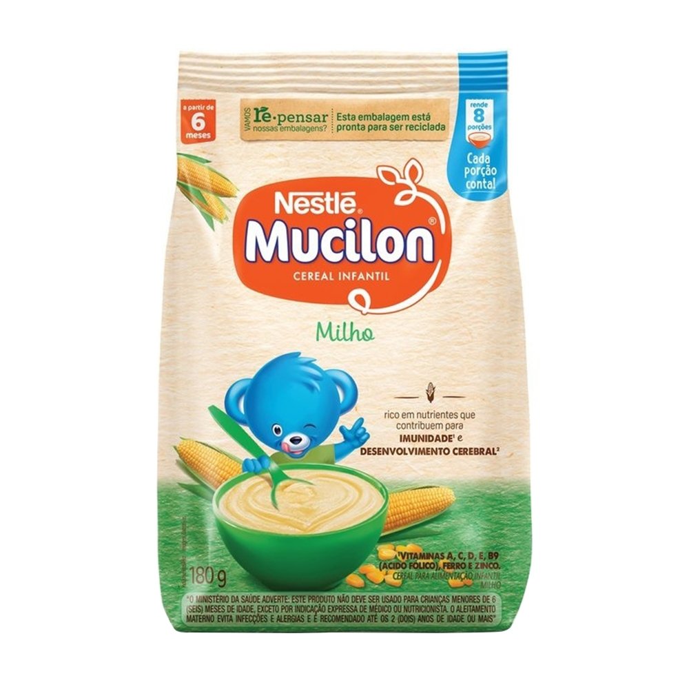 Mucilon de Milho Sachê 180g - Embalagem com 12 Unidades