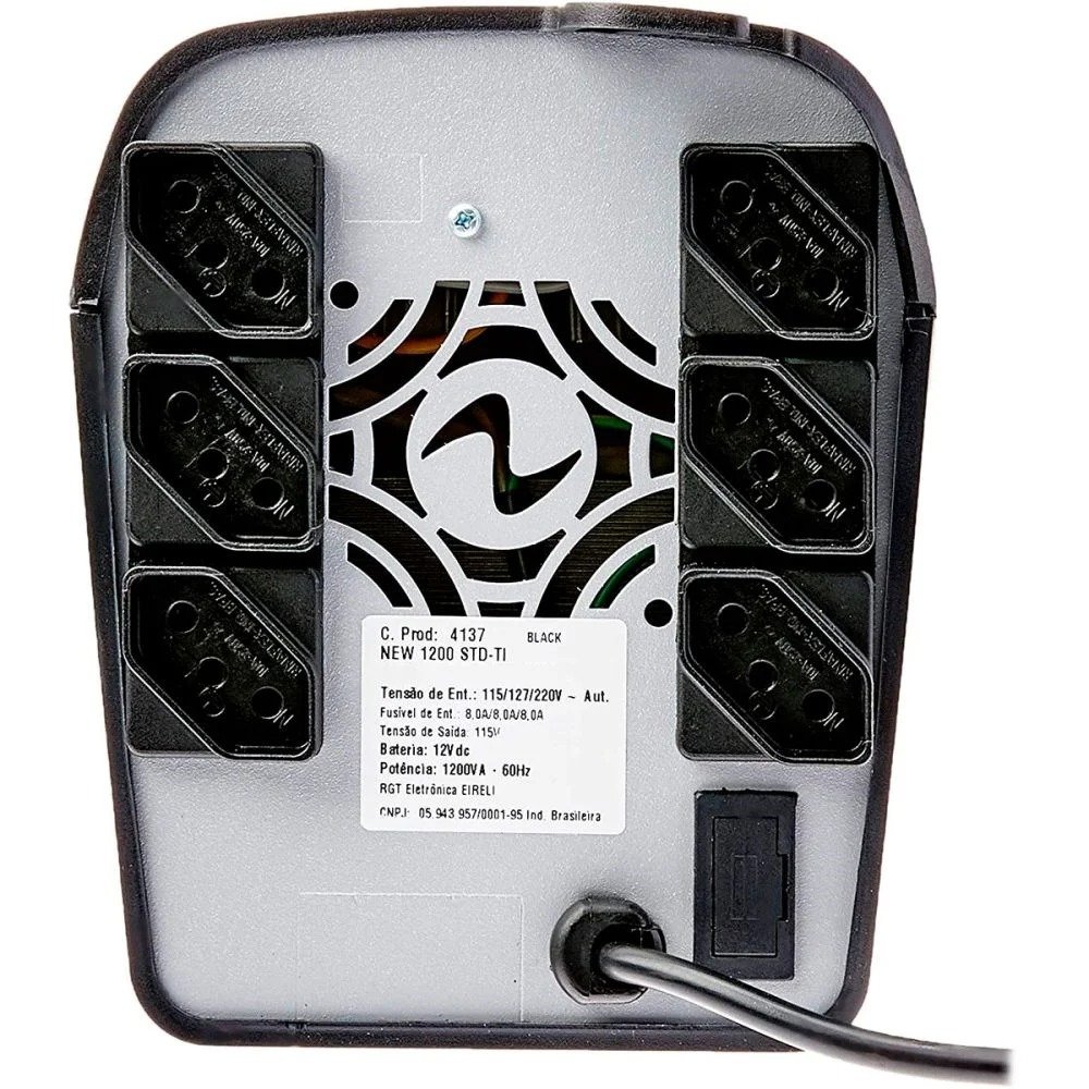 Nobreak Ragtech 1200VA New STD-TI Preto
