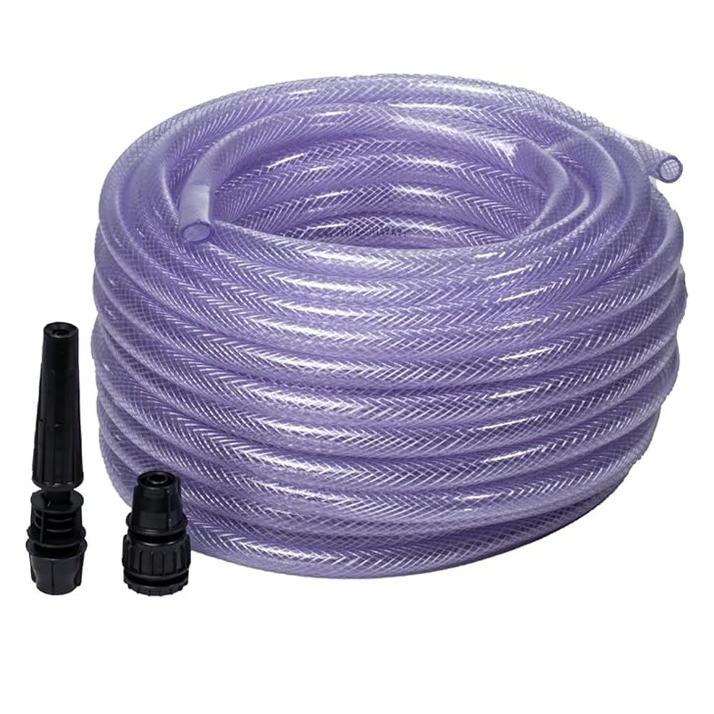 Mangueira Trançada Jardim 30m Cristal Kit