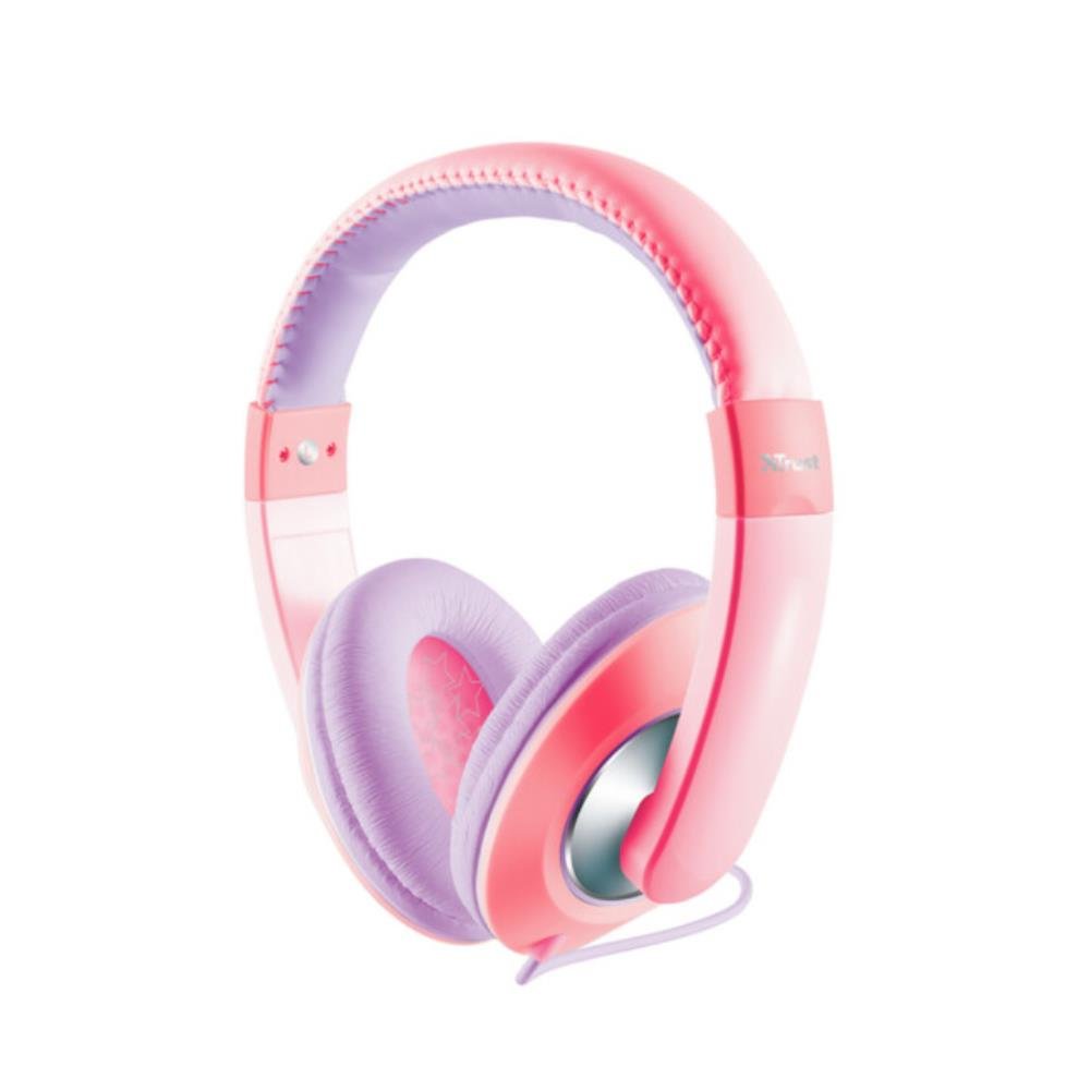 Headset Headphone Trust, Sonin Kids Rosa - T19837
