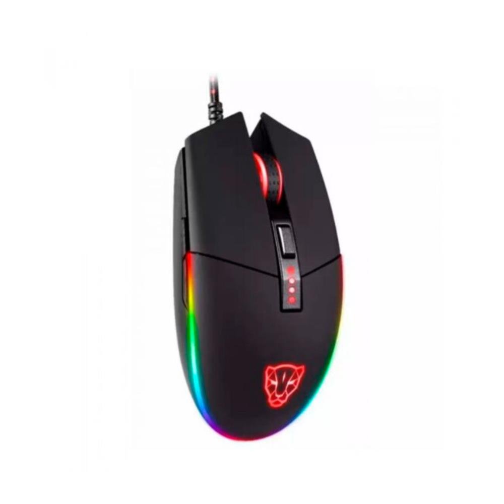 Mouse Gamer Motospeed V50, RGB, 4000DPI, Preto