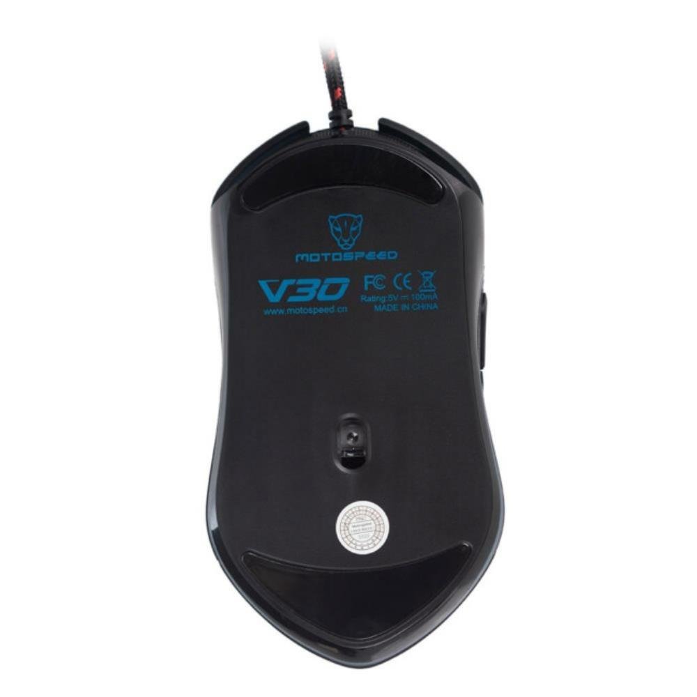 Mouse Gamer Motospeed V30, RGB, 3500DPI, Preto