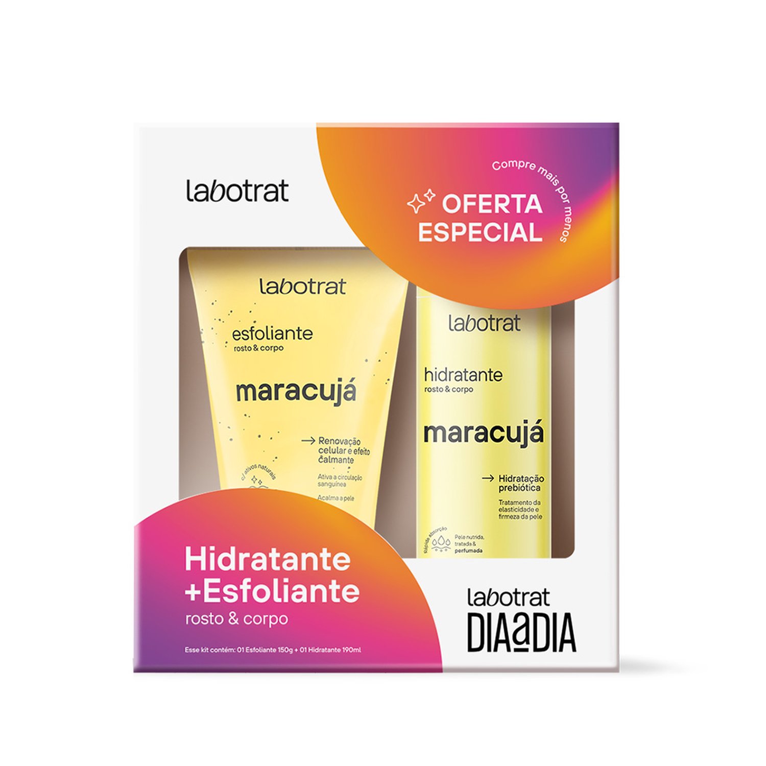 Pack Dia a Dia Labotrat Esfoliante 150g + Hidratante 190ml - Maracujá