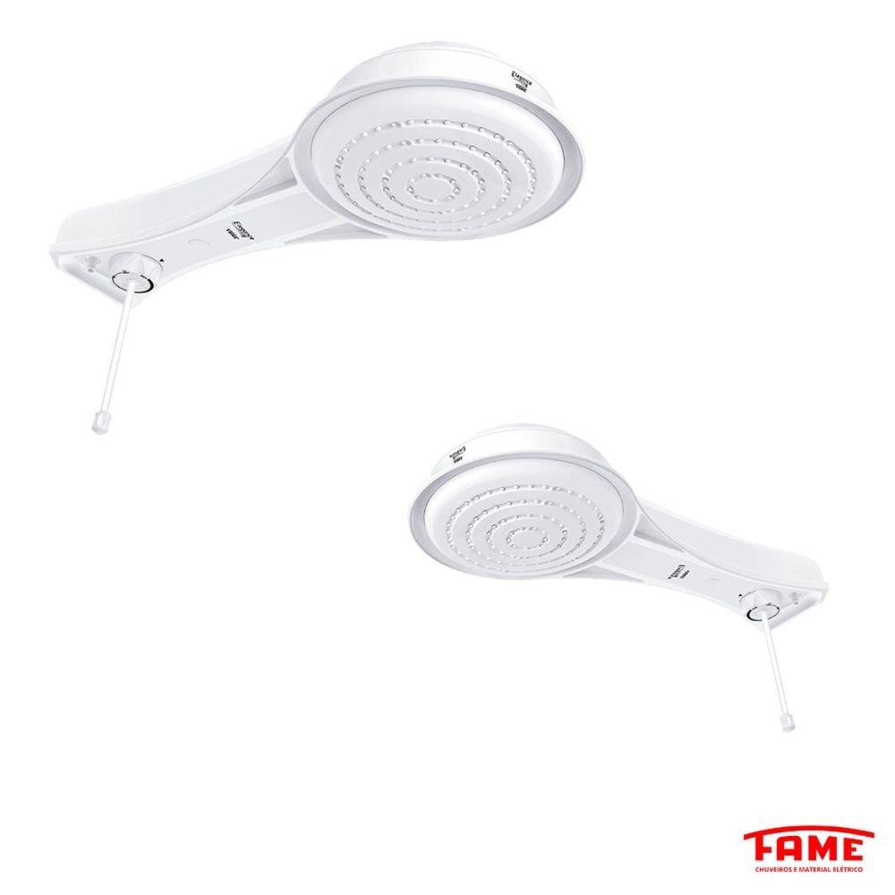 CHUVEIRO DUCHA ELEGANCE ELETRONICA BRANCO 220X6800W FAME
