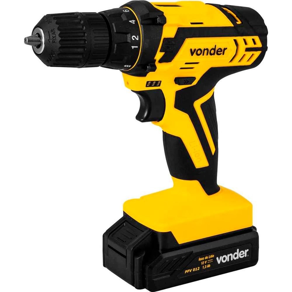 Parafusadeira/furadeira A Bateria 12v Bivolt Pfv012 Vonder