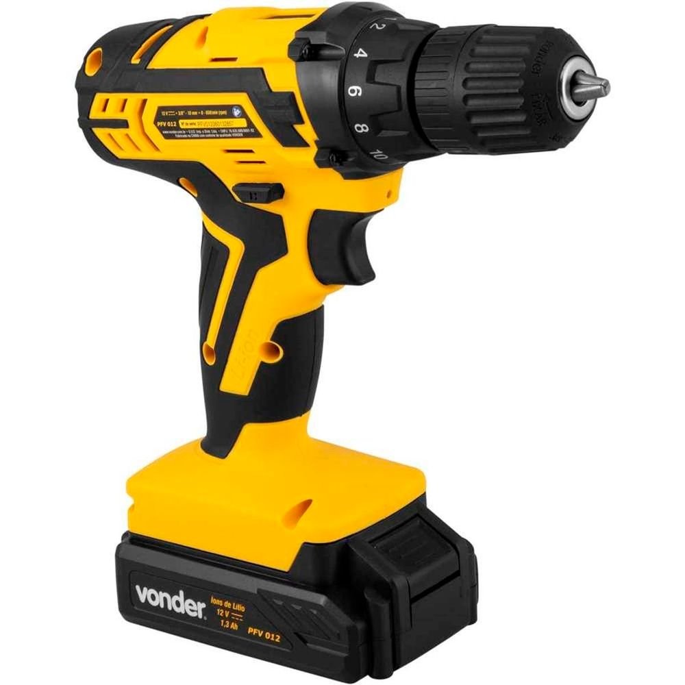 Parafusadeira/furadeira A Bateria 12v Bivolt Pfv012 Vonder