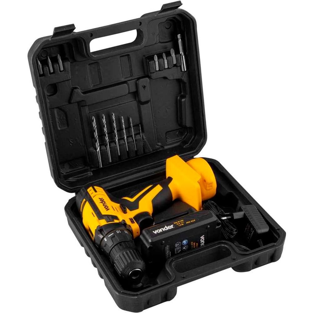 Parafusadeira/furadeira A Bateria 12v Bivolt Pfv012 Vonder