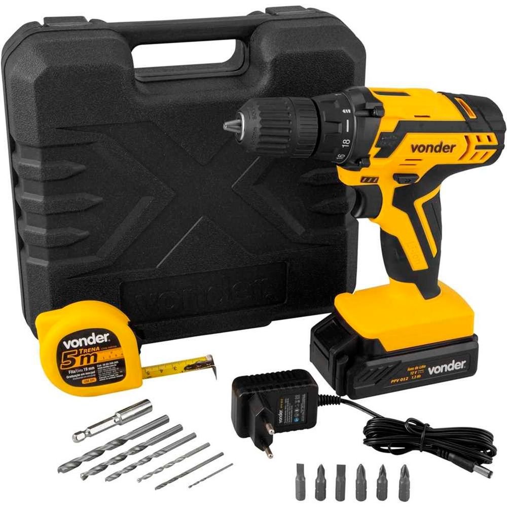 Parafusadeira/furadeira A Bateria 12v Bivolt Pfv012 Vonder