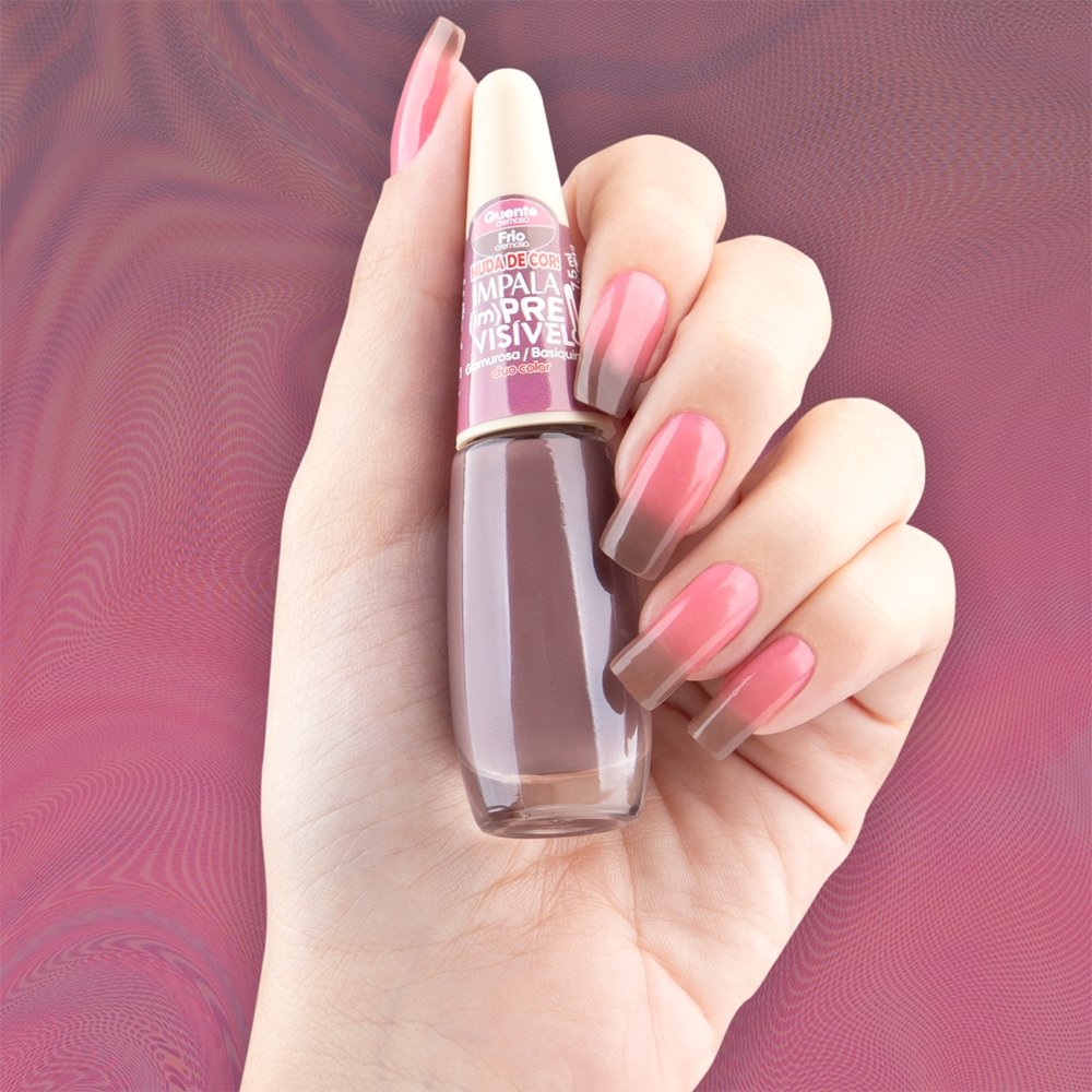 Esmalte Impala (Im)Previsível Duo Color Glamourosa Basiquinha Blister 7,5ml
