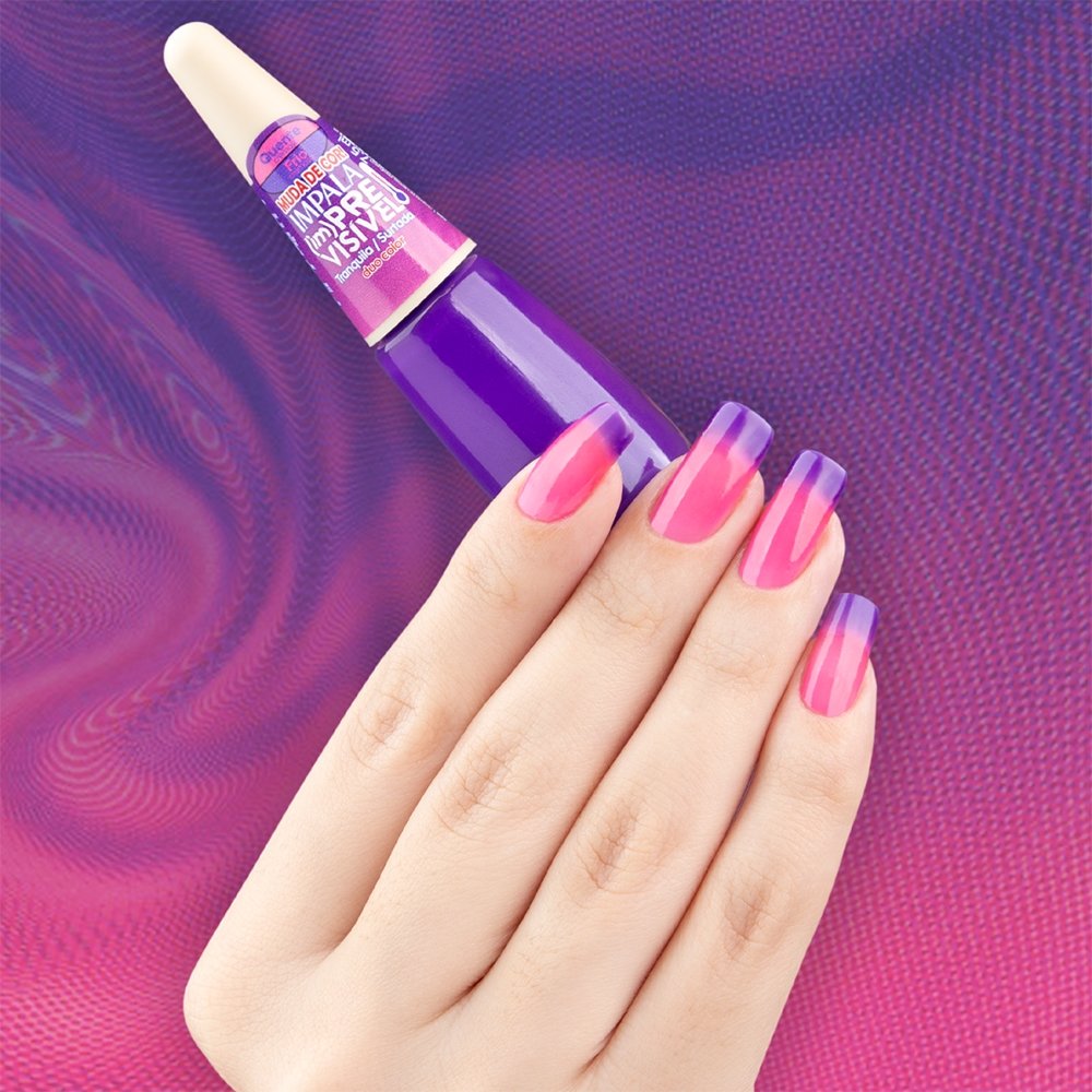 Esmalte Impala Imprevisível - Duo Color Tranquila Surtada Blister 7,5ml
