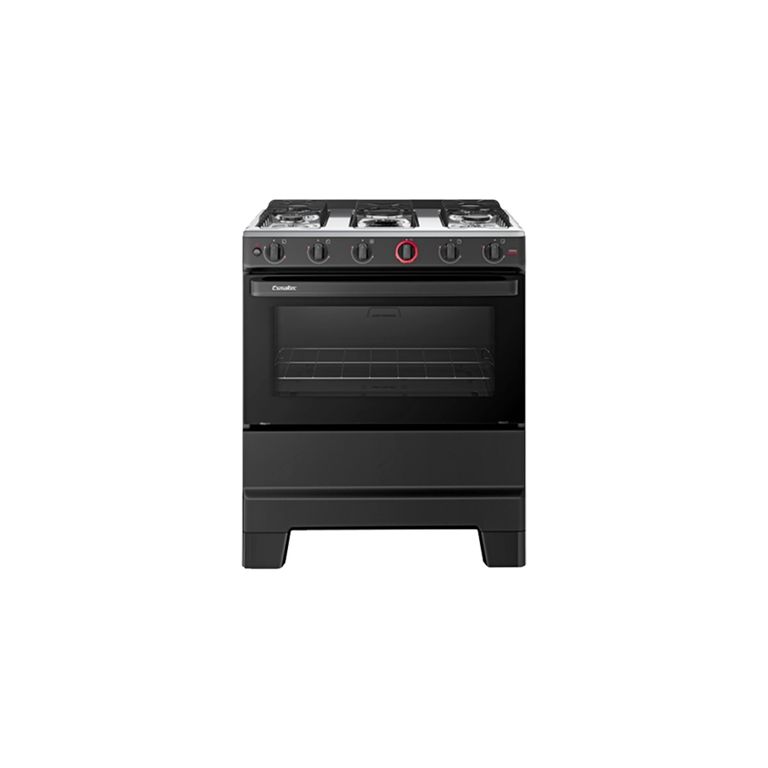 Fogão de Piso Esmaltec 5 Bocas Ideal Super F5IAP 5121 - Acendimento Automático, Preto, Bivolt