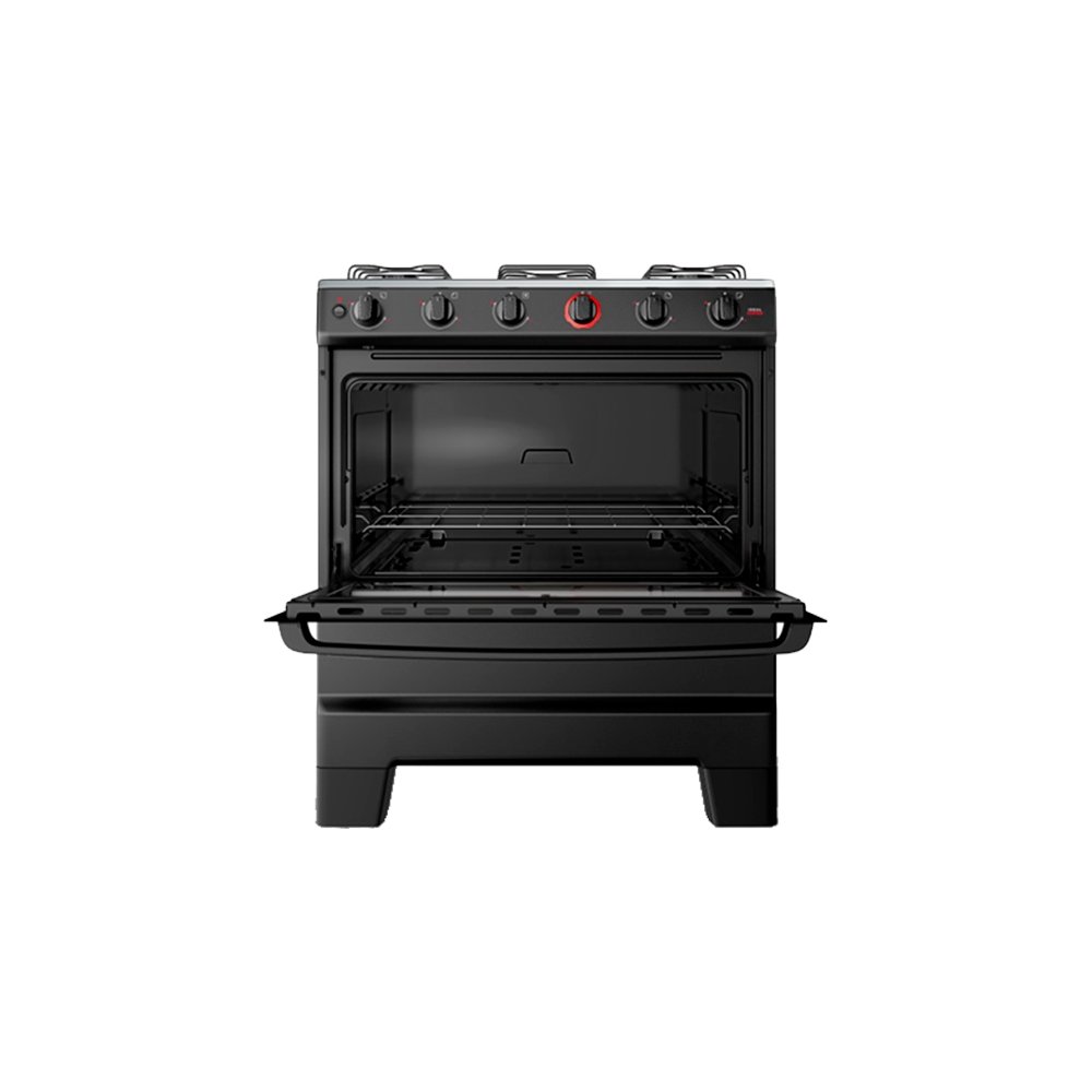 Fogão de Piso Esmaltec 5 Bocas Ideal Super F5IAP 5121 - Acendimento Automático, Preto, Bivolt