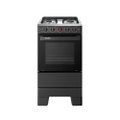 Fogão de Piso Esmaltec 4 Bocas Ideal Pop F4ISP - Acendimento Manual, Preto, Bivolt