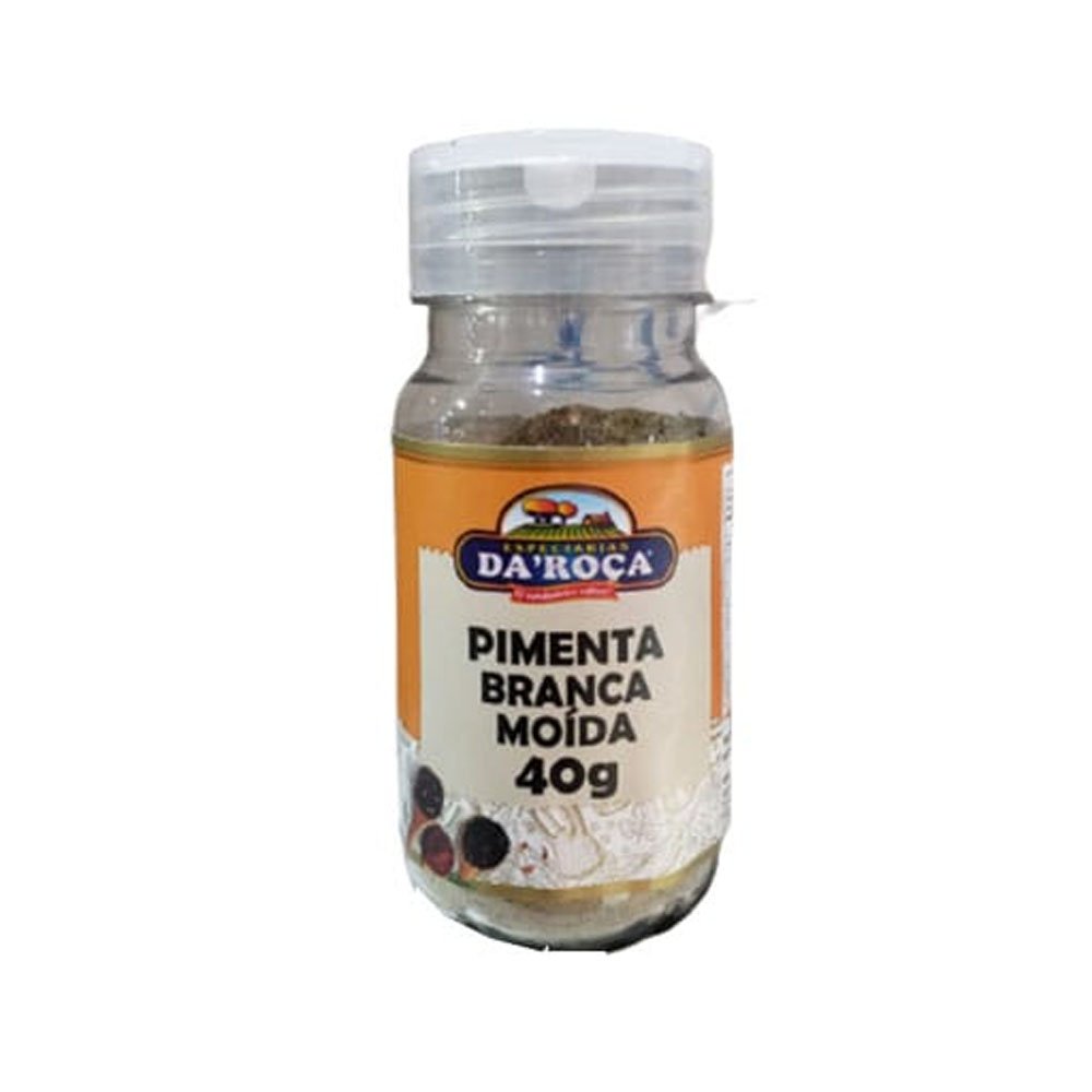 Pimenta Do Reino Moída Branca Padrão 40g Da Roça