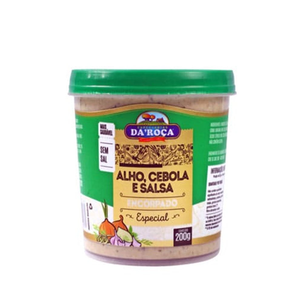 Alho Picado Cebola E Salsa 200g Da Roça