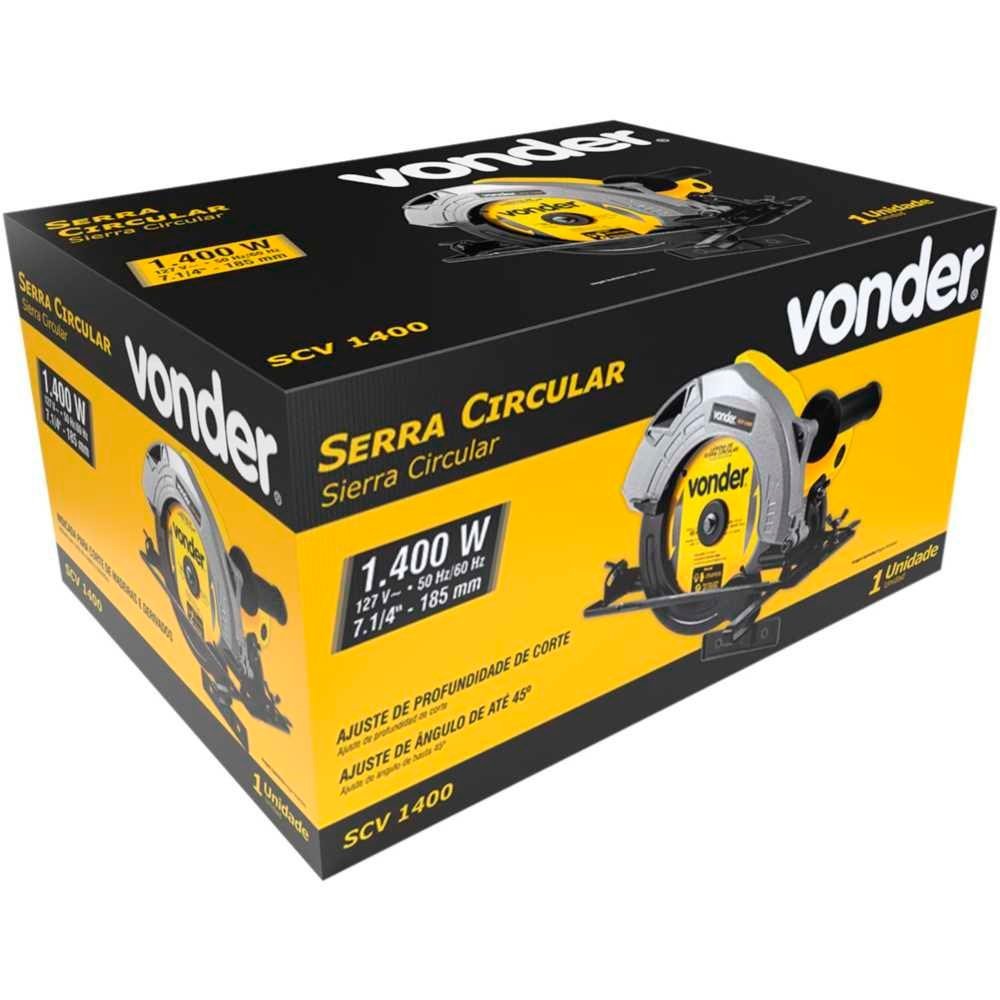 Serra Circular 7.1/4 Polegadas 127v Scv1400 Vonder