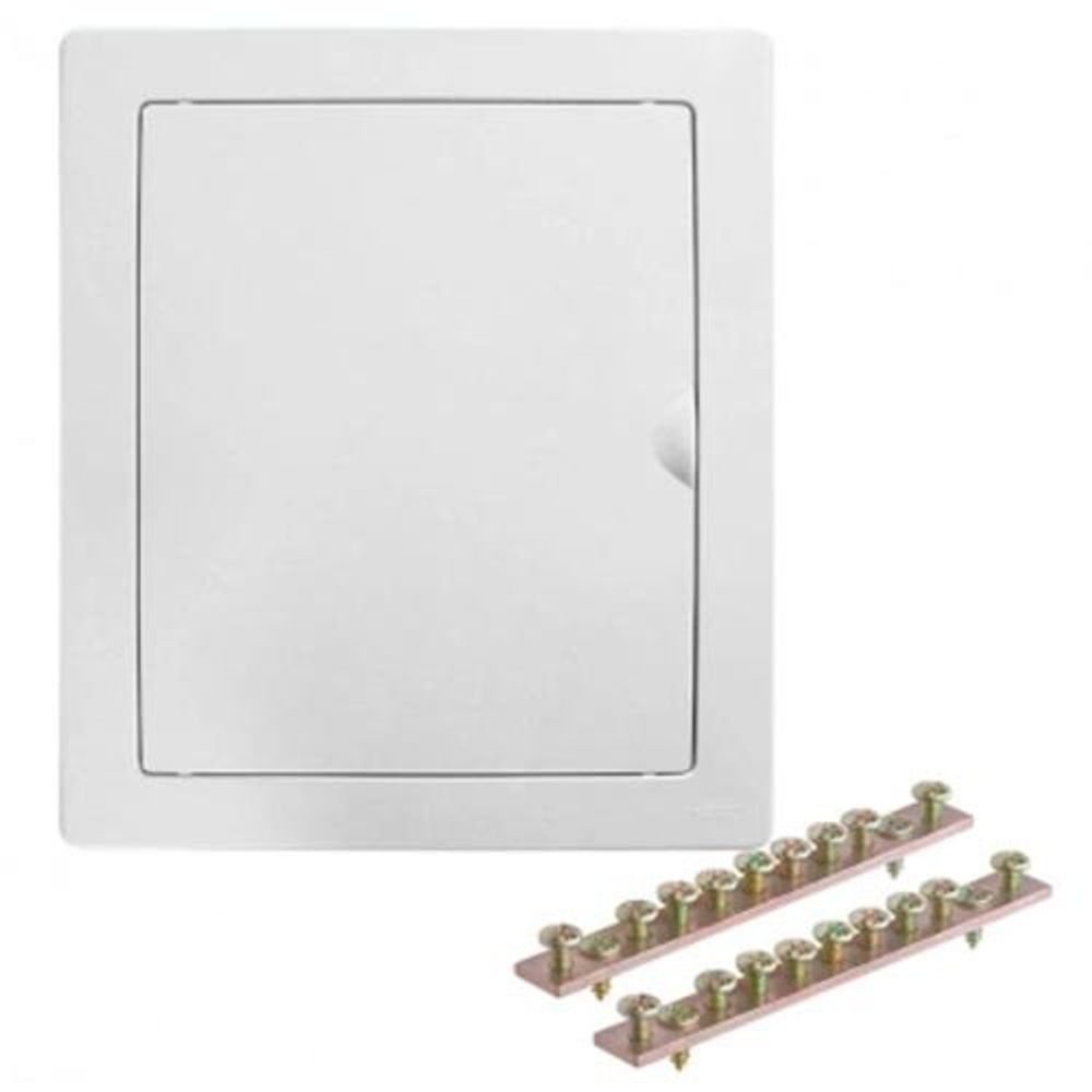 Quadro De Distribuição Com Barramento 12 Disj / 16 Din Branco Fame