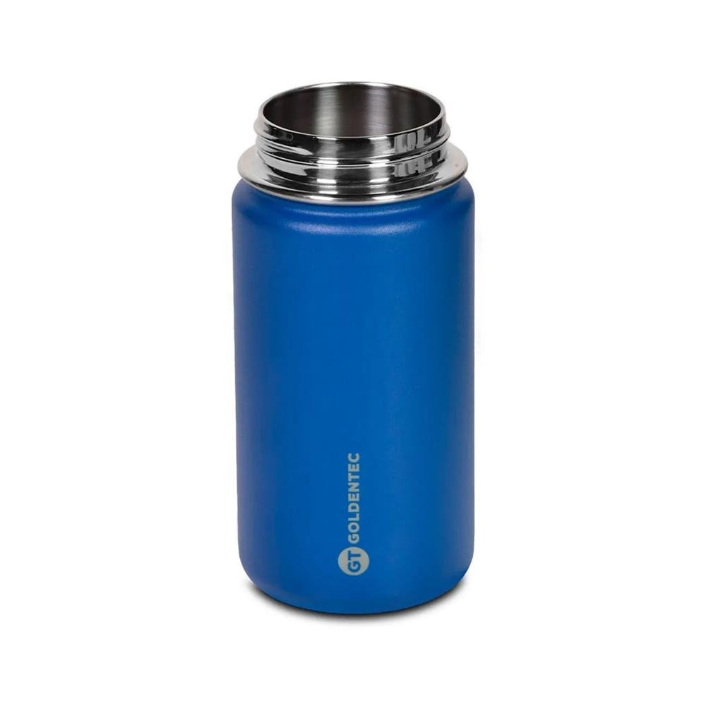 Garrafa Térmica Inox Goldentec GT Colors 350ml Azul Marinho