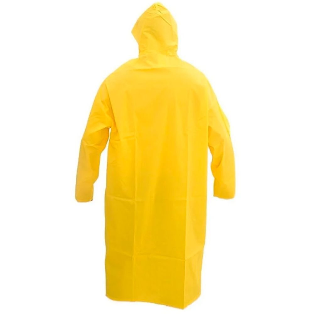 Capa De Chuva Pvc Forrada Tam M Standard Amarela Brascamp