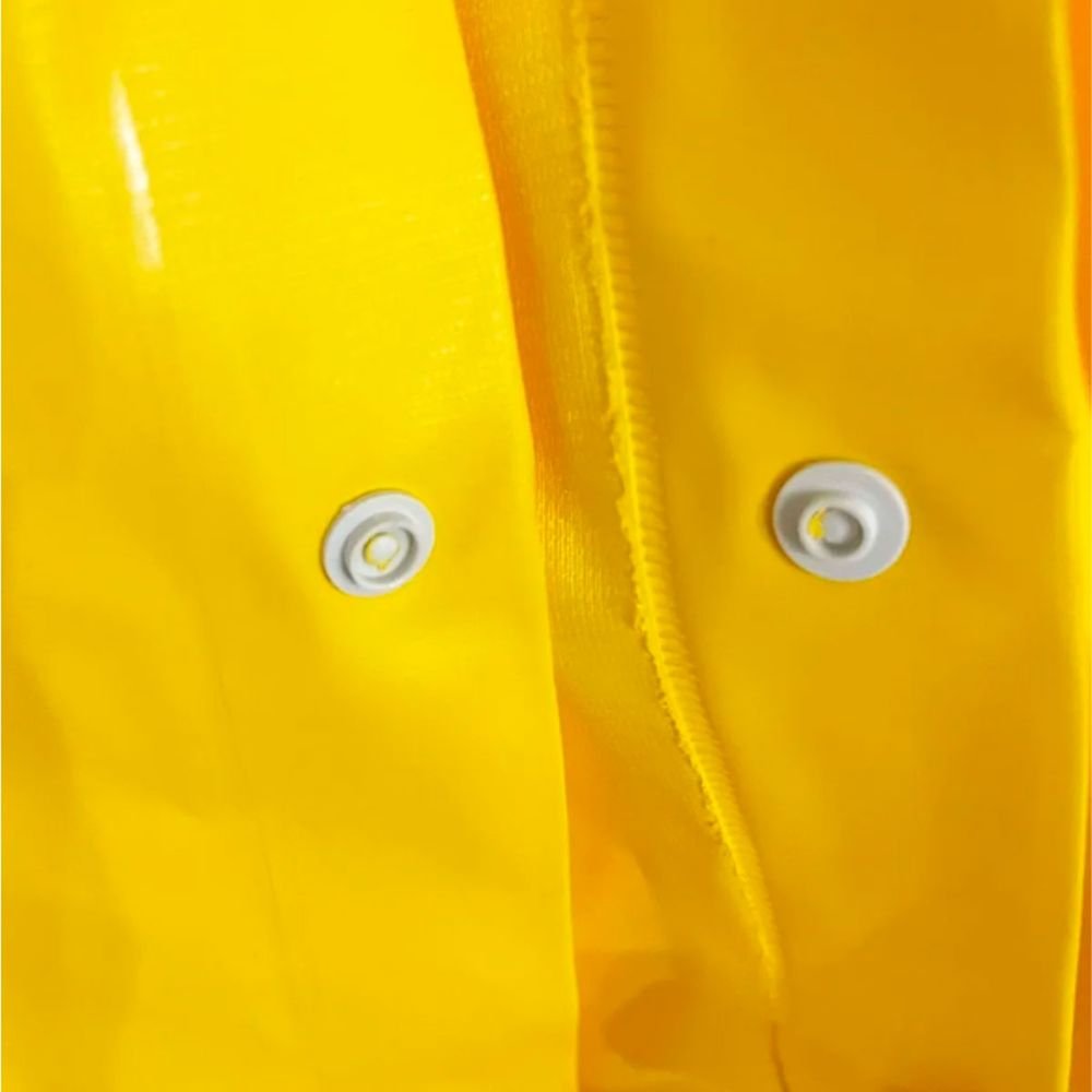 Capa De Chuva Pvc Forrada Tam M Standard Amarela Brascamp