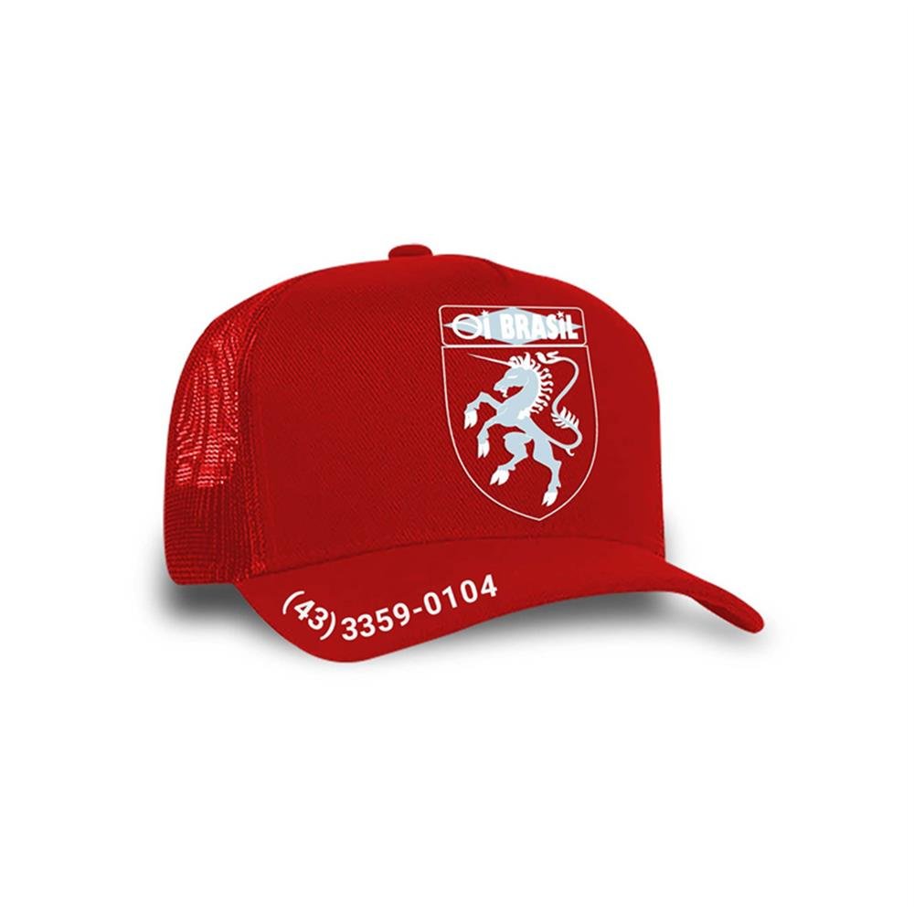 Bone Americano/França Logo Oi Brasil Brinde