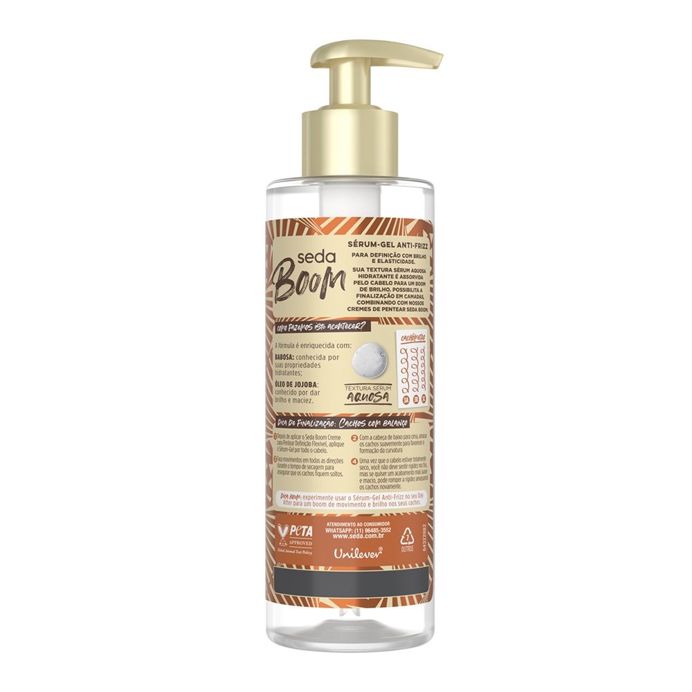 Sérum Seda Gel Antifrizz Boom Definição Flexível 190ml