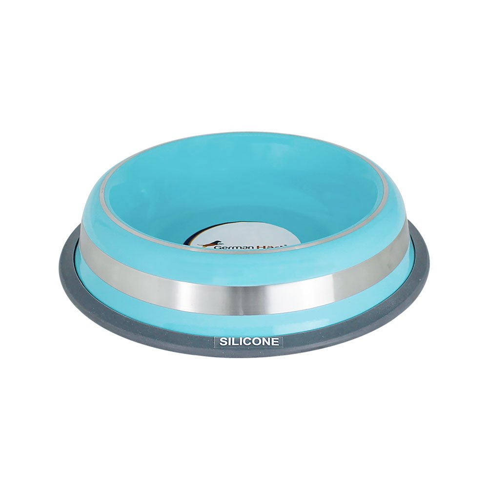 Comedouro Inox Prestige Azul 850 ml Germanhart