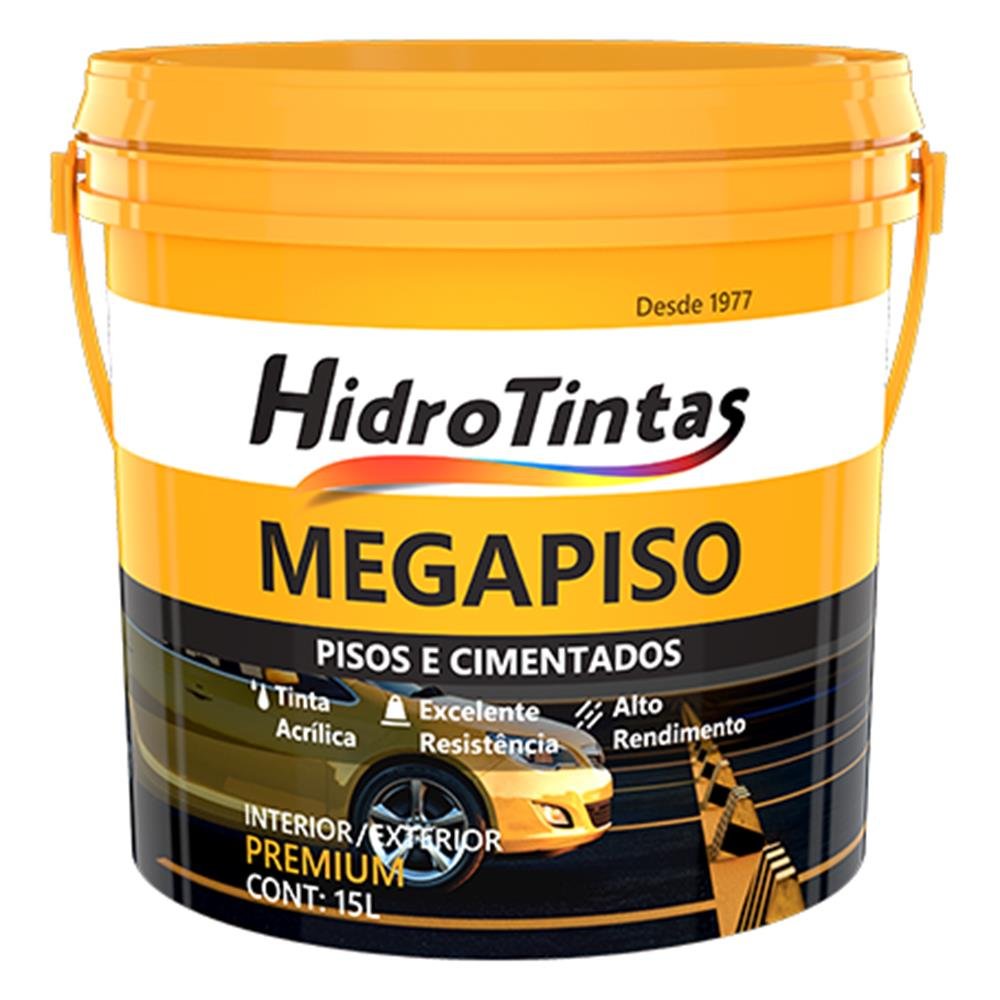 Tinta Acrílica Premium Pisos E Cimentados 15l Megapiso Cinza Hidrotintas