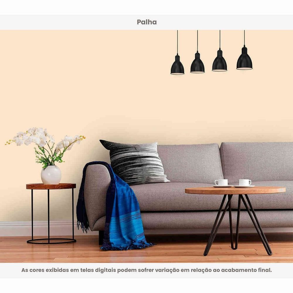Tinta Acrílica Standard Semibrilho 3l Brilho E Cor Palha Hidrotintas