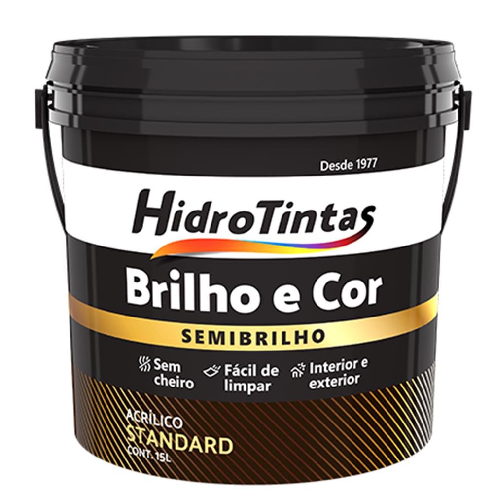 Tinta Acrílica Standard Semibrilho 15l Brilho E Cor Areia Hidrotintas