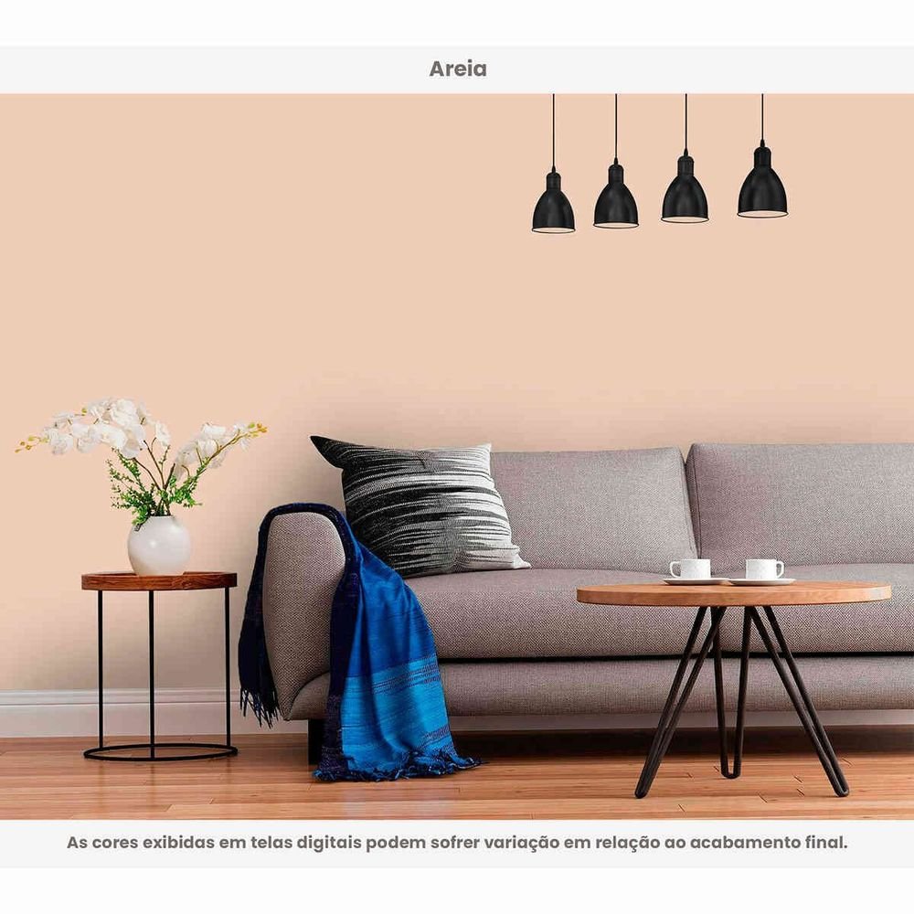 Tinta Acrílica Standard Semibrilho 15l Brilho E Cor Areia Hidrotintas