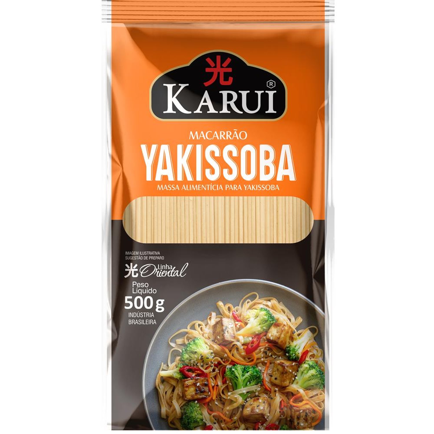 Macarrão Para Yakissoba Karui Oriental Pacote 500G