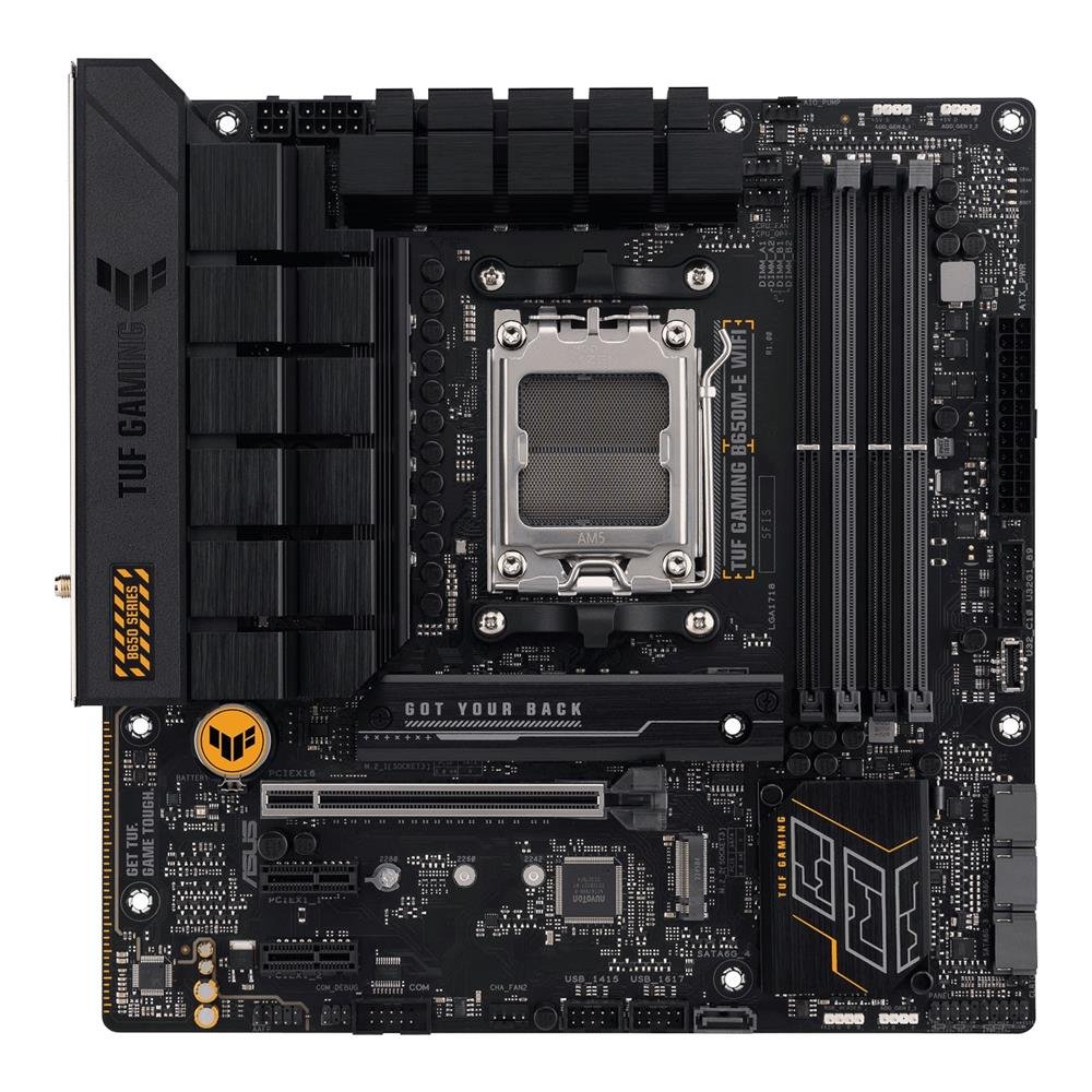 Placa Mãe Asus TUF Gaming B650M-E WIFI, Chipset B650, AMD AM5, mATX, DDR5, 90MB1FV0-M0EAY0