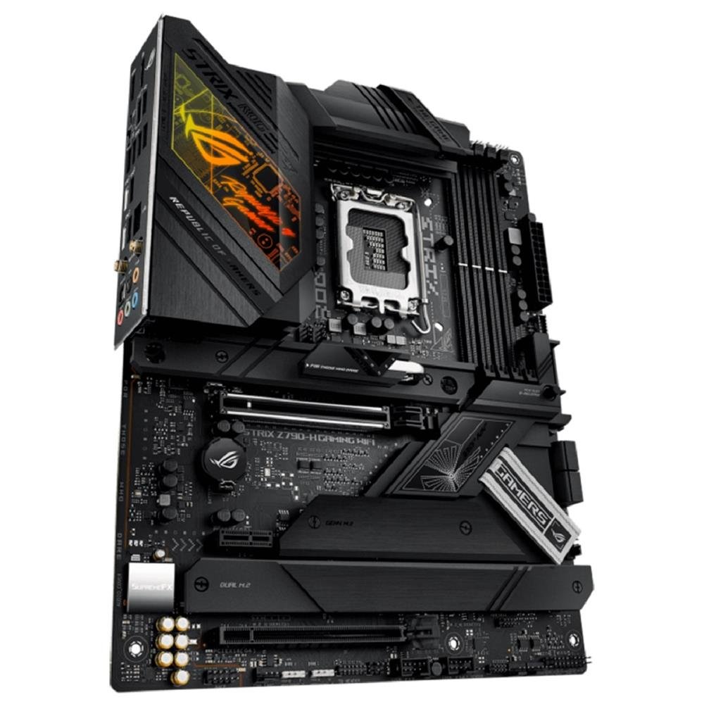 Placa Mãe Asus Rog Strix Z790-H Gaming WIFI, Intel LGA 1700, ATX, DDR5, 90MB1E10-M1EAY0